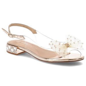 Sandały damskie S.Barski, pasek ozdobna kokarda regulowany pasek niski obcas elegancki fason, różowe, MR61-9001. Czerwone sandały S.BARSKI, bez wzorów, bez obcasa, na obcasie, bez zapięcia. Za 199,00 zł.