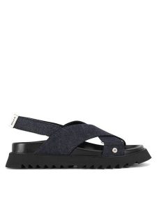 G-Star Raw Sandały DEBRA-25SS495 Granatowy. Niebieskie sandały G-Star, bez wzorów, bez obcasa, na płaskiej podeszwie, bez zapięcia. Za 349,99 zł.