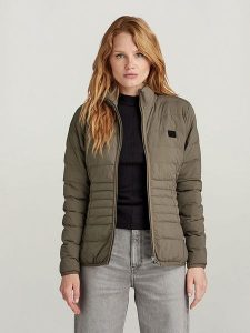 G-Star Kurtka pikowana w kolorze szarobrązowym rozmiar: XL. Brązowe kurtki G-Star, xl, bez wzorów, z materiału, bez kaptura. Za 285,49 zł.