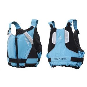 Kamizelka kapok MQ Plus B. Niebieskie kamizelki AQUARIUS, m, bez wzorów, bez kołnierzyka, bez ramiączek, bez kaptura. Za 229,00 zł.