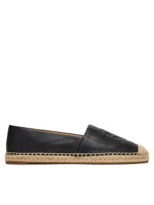 LAUREN RALPH LAUREN Espadryle Cameryn 802P04415001 Czarny. Czarne espadryle Lauren Ralph Lauren, bez wzorów, ze skóry, bez obcasa. Za 619,99 zł.