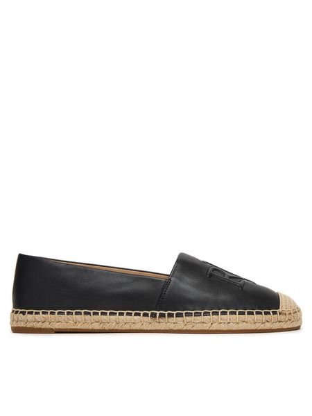 LAUREN RALPH LAUREN Espadryle Cameryn 802P04415001 Czarny. Czarne espadryle Lauren Ralph Lauren, bez wzorów, ze skóry, bez obcasa. Za 619,99 zł.
