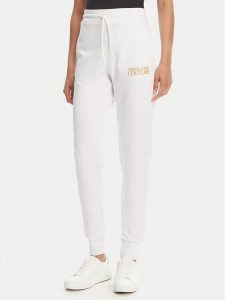 Versace Jeans Couture Spodnie dresowe 78HAAT06 Biały Regular Fit. Białe spodnie dresowe Versace Jeans Couture, m, bez wzorów, z bawełny. Za 489,99 zł.