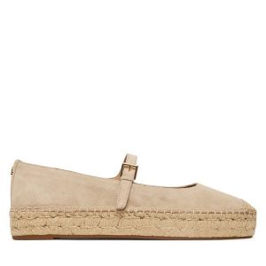 Espadryle LAUREN RALPH LAUREN. Brązowe espadryle Lauren Ralph Lauren, bez wzorów, bez obcasa. Za 689,99 zł.