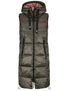 Sublevel Kamizelka pikowana w kolorze khaki rozmiar: L. Brązowe kamizelki Sublevel, l, bez wzorów, bez kołnierzyka, bez ramiączek, bez kaptura. Za 143,22 zł.