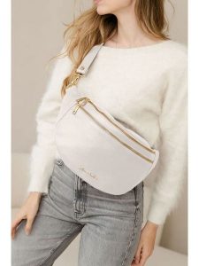 Anna Morellini Skórzana saszetka "Lorenza" w kolorze białym - 36 x 22 x 12 cm rozmiar: onesize. Białe nerki i saszetki Anna Morellini, bez wzorów, z materiału. Za 260,99 zł.