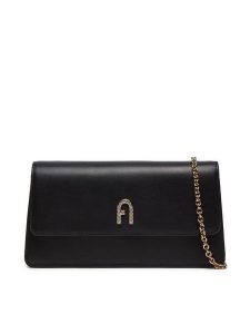 Furla Torebka Diamante Mini Crossbody WE00568-AX0733-O6000-9080 Czarny. Czarne torebki wieczorowe Furla, bez wzorów, ze skóry, bez dodatków. Za 659,99 zł.
