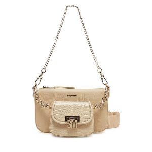 Torebka Steve Madden. Brązowe torebki wieczorowe Steve Madden, bez wzorów, bez dodatków. Za 249,99 zł.