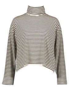 Vero Moda Koszulka w kolorze beżowo-czarnym rozmiar: M. Brązowe bluzki Vero Moda, m, bez wzorów, z lyocellu, bez kołnierzyka, bez ramiączek. Za 61,60 zł.