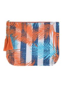 BLE Kosmetyczka w kolorze niebiesko-pomarańczowym - 22 x 19 x 2 cm rozmiar: onesize. Niebieskie kosmetyczki BLE, bez wzorów, z materiału. Za 33,60 zł.