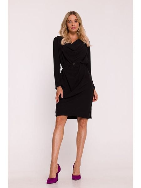Stylove Sukienka w kolorze czarnym rozmiar: M. Czarne sukienki Stylove, na co dzień, m, bez wzorów, z tkaniny, bez kołnierzyka, bez ramiączek, mini, proste. Za 159,95 zł.