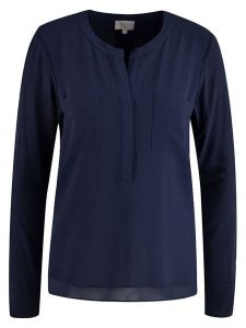 Milano Italy Bluzka w kolorze granatowym rozmiar: L. Niebieskie bluzki Milano Italy, l, bez wzorów, z wiskozy, bez kołnierzyka, bez ramiączek. Za 126,99 zł.