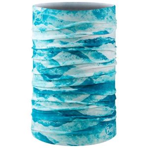 Chusta wielofunkcyjna Buff Original Ecostretch. Niebieskie apaszki i chusty Buff, bez wzorów. Za 95,99 zł.