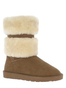 Gooce Skórzane botki zimowe "Mara" w kolorze jasnobrązowym rozmiar: 38. Brązowe botki Gooce, na zimę, bez wzorów, ze skóry, bez obcasa, bez zapięcia. Za 217,99 zł.