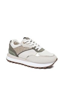 Sixth Sens Sneakersy w kolorze beżowo-oliwkowym rozmiar: 39. Brązowe trampki Sixth Sens, bez wzorów, bez zapięcia. Za 95,69 zł.