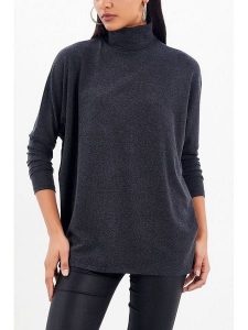 Milan Kiss Koszulka w kolorze antracytowym rozmiar: XL. Czarne bluzki Milan Kiss, xl, bez wzorów, bez kołnierzyka, bez ramiączek. Za 113,99 zł.