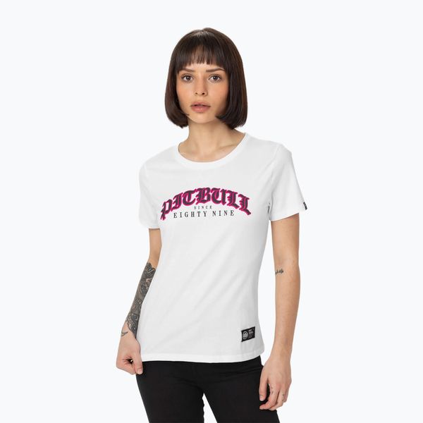 Koszulka damska Pitbull Tattoo. Białe koszulki sportowe PITBULL, bez wzorów, bez ramiączek. Za 79,99 zł.