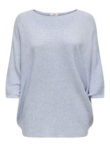 JDY Sweter w kolorze błękitnym rozmiar: L. Niebieskie swetry oversize JDY, l, bez wzorów, bez ramiączek. Za 79,03 zł.
