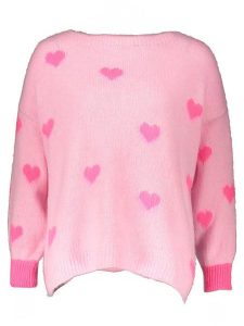 Miss goodlife Sweter w kolorze różowym rozmiar: M. Różowe swetry oversize miss goodlife, m, bez wzorów, z wełny, bez ramiączek. Za 122,96 zł.