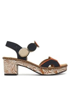 Rieker Sandały CEO-63876-90 Kolorowy. Sandały Rieker, bez wzorów, z syntetyku, bez obcasa, na słupku, bez zapięcia. Za 329,99 zł.