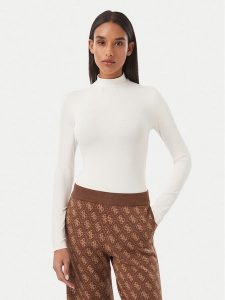 Guess Body V6BP04 K6317 Biały Slim Fit. Białe body i gorsety Guess, z aplikacjami, z syntetyku. Za 264,99 zł.