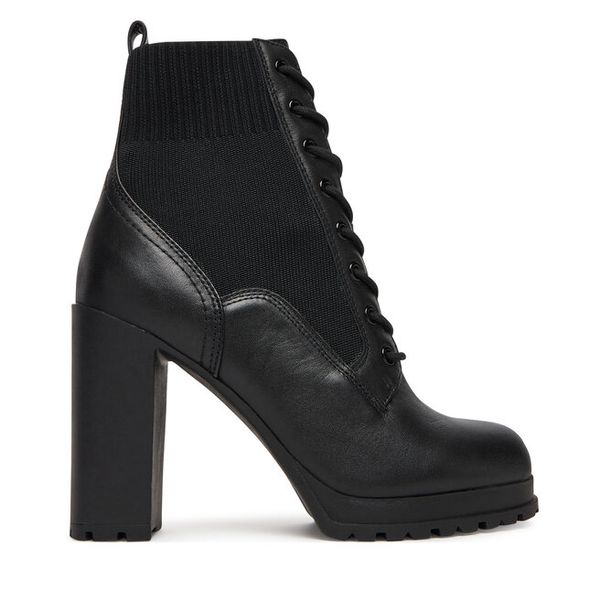 Trzewiki Aldo. Czarne botki ALDO, bez wzorów, bez obcasa, na słupku, bez zapięcia. Za 559,99 zł.