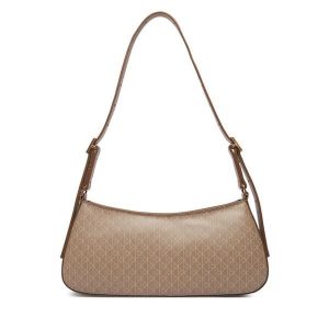 Torebka Calvin Klein. Brązowe torebki klasyczne Calvin Klein, bez wzorów, bez dodatków. Za 449,99 zł.