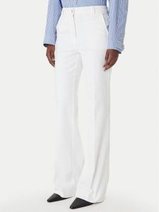 Marella Jeansy Esodo 2613131034 Biały Flare Fit. Białe jeansy Marella, bez wzorów, z bawełny. Za 636,99 zł.