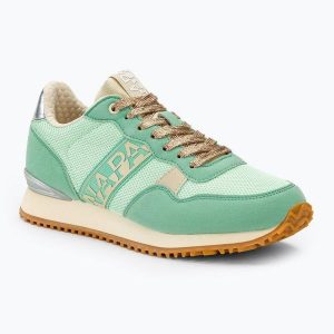Buty damskie Napapijri. Zielone buty trekkingowe Napapijri, bez zapięcia. Za 249,99 zł.