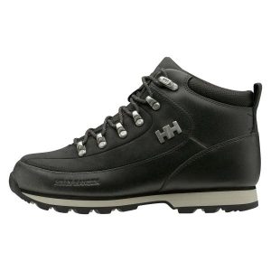 Buty zimowe damskie Helly Hansen THE FORESTER. Czarne buty sportowe Helly Hansen, na zimę, bez wzorów, bez zapięcia. Za 259,99 zł.