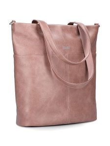 Zwei Torebka "M145" w kolorze jasnoróżowym - 35 x 37 x 15 cm rozmiar: onesize. Różowe shopper bag Zwei, bez wzorów, z materiału, na ramię, bez dodatków. Za 166,10 zł.