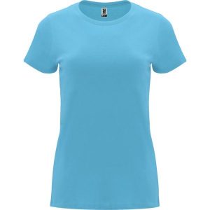 Damska Koszulka Z Krótkim Rękawem Capri. Niebieskie bluzki ROLY, m, bez wzorów, sportowe, bez kołnierzyka, bez ramiączek. Za 31,99 zł.