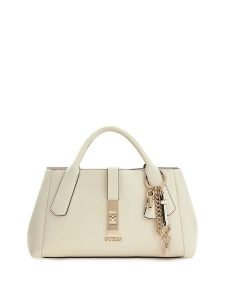 Guess Torebka 180094 Beżowy. Brązowe kuferki Guess, z aplikacjami, ze skóry, bez dodatków. Za 639,99 zł.