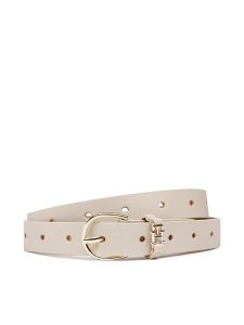 Tommy Hilfiger Pasek Damski Th Chic 2.5 AW0AW14388 Beżowy. Brązowe paski TOMMY HILFIGER, bez wzorów, ze skóry. Za 249,99 zł.