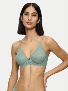 Triumph Biustonosz z fiszbiną Amourette Charm 10214458 Zielony. Zielone biustonosze Triumph, bez wzorów, z syntetyku. Za 107,10 zł.