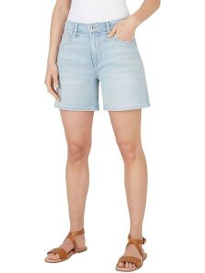 Pepe Jeans Szorty dżinsowe w kolorze błękitnym rozmiar: W24. Niebieskie szorty Pepe Jeans, z aplikacjami, z jeansu, klasyczne, z podwyższonym stanem. Za 144,92 zł.
