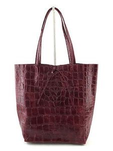 Marlon Skórzany shopper bag w kolorze bordowym - 37 x 40 x 12 cm rozmiar: onesize. Czerwone shopper bag Marlon, bez wzorów, z materiału, na ramię, bez dodatków. Za 259,74 zł.