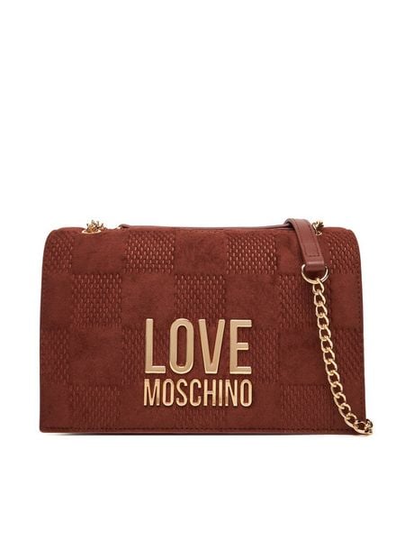 LOVE MOSCHINO Torebka JC4122PP0NKB120A Brązowy. Brązowe torebki klasyczne LOVE MOSCHINO, bez wzorów, ze skóry, bez dodatków. Za 609,99 zł.