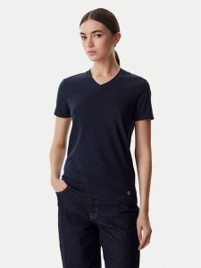 Beverly Hills Polo Club T-Shirt W126-BHLTS-1029-19X Granatowy Regular Fit. Niebieskie t-shirty Beverly Hills Polo Club, s, bez wzorów, z bawełny, bez kołnierzyka, bez ramiączek. Za 79,99 zł.