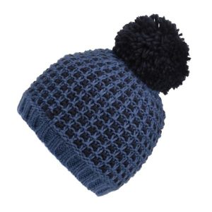 Damska Czapka Dalary Bobble. Niebieskie czapki Regatta, bez wzorów, sportowe. Za 30,99 zł.
