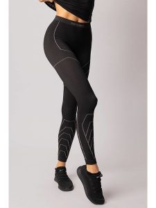 Spaio Legginsy termiczne "Rapid" w kolorze czarno-szarym rozmiar: XL. Czarne legginsy Spaio, xl, bez wzorów, z materiału, outdoorowe. Za 96,45 zł.