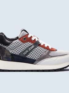 Pepe Jeans FOOTWEAR Skórzane sneakersy ze wzorem rozmiar: 38. Trampki Pepe Jeans FOOTWEAR, bez wzorów, z jeansu, bez zapięcia. Za 170,87 zł.