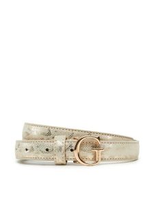 Guess Pasek Damski BW9222 P5220 Złoty. Żółte paski Guess, z aplikacjami, ze skóry. Za 139,99 zł.