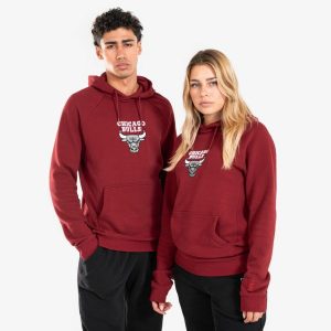 Bluza z kapturem do koszykówki unisex Tarmak NBA 900 Chicago Bulls. Białe bluzy TARMAK, m, bez wzorów, z materiału, z kapturem. W wyprzedaży za 119,99 zł.