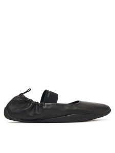 Calvin Klein Baleriny Ballet Sneaker Mj Lth HW0HW03308 Czarny. Czarne balerinki Calvin Klein, bez wzorów, ze skóry, bez obcasa, bez zapięcia. Za 409,99 zł.