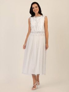 APART Spódnica tiulowa w kolorze kremowym rozmiar: 42. Brązowe spódnice Apart, bez wzorów, z tiulu, maxi. Za 252,99 zł.