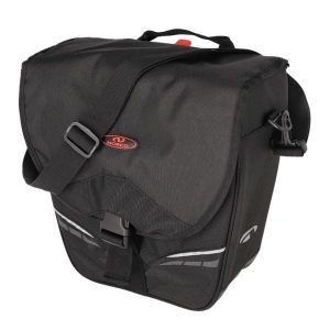 Torba miejska Utah. Czarne shopper bag NORCO, bez wzorów, z nylonu, bez dodatków. Za 419,90 zł.