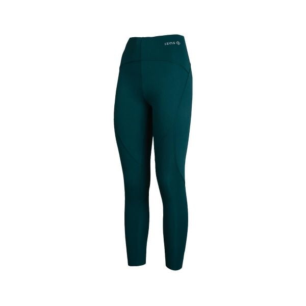 OLIMPIA Legginsy kompresyjne Slim – model taliowany z wycinanymi laserowo detala. Niebieskie legginsy Izas, bez wzorów, z materiału. Za 182,57 zł.