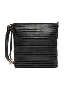 Lasocki Torebka CEO-LSK-K-022-06 Czarny. Czarne listonoszki Lasocki, bez wzorów, z materiału, bez dodatków. Za 179,99 zł.