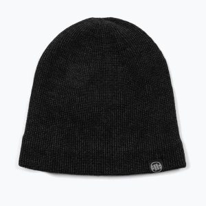 Czapka zimowa Pitbull Beanie Pitbull Hansel. Czarne czapki PITBULL, bez wzorów, z materiału, sportowe. Za 62,99 zł.